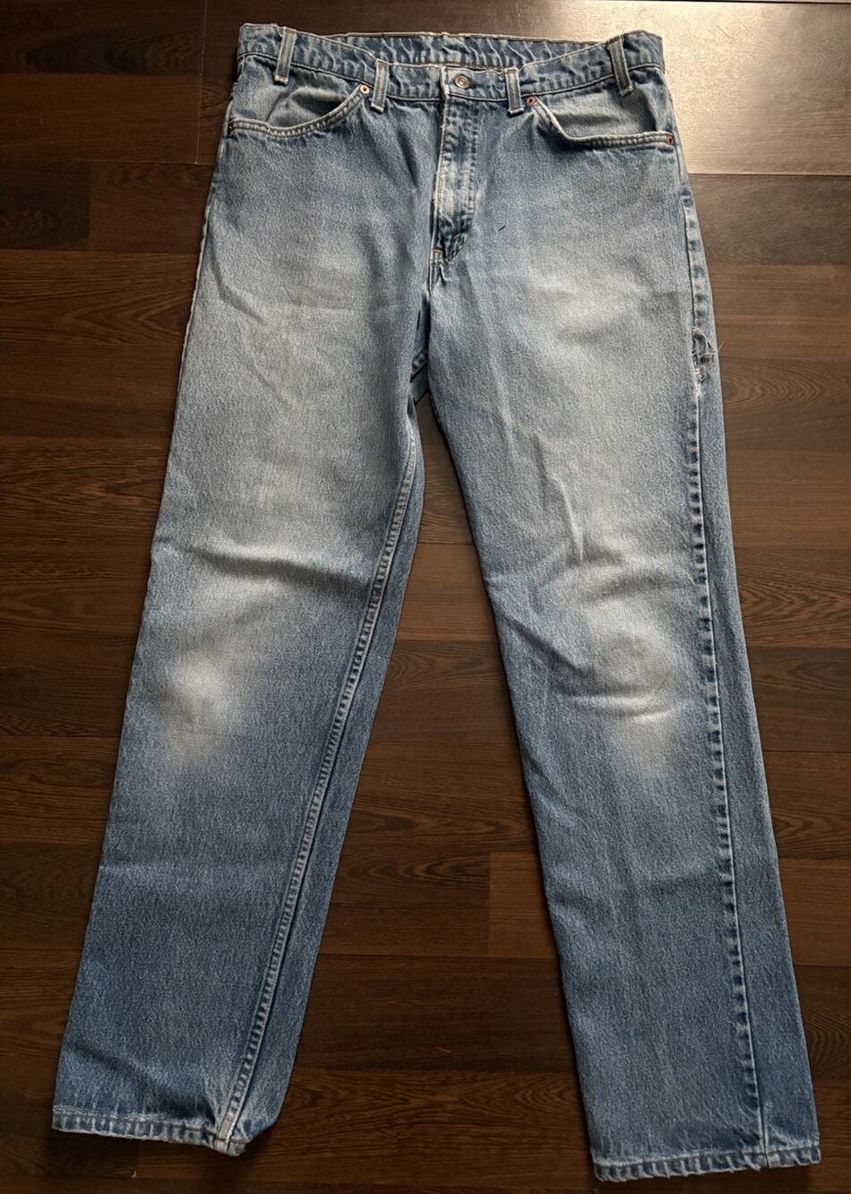 Vintage Levi's 515 Orange Tab Jeans 1989 Made in USA